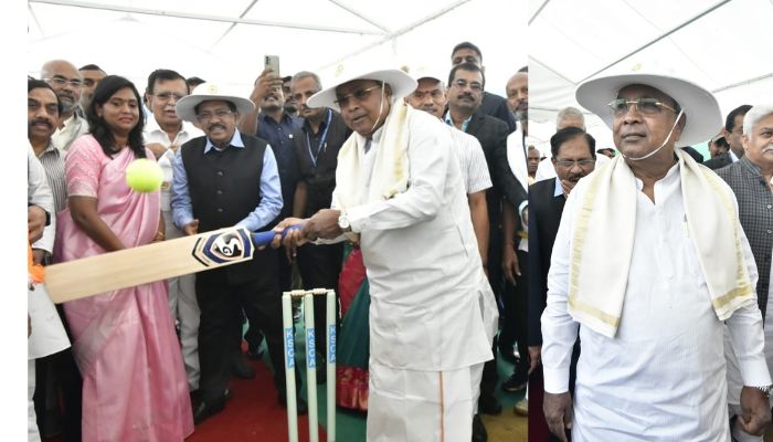 Karnataka Chief Minister Siddaramaiah is first Indian to play cricket wearing lungi sat