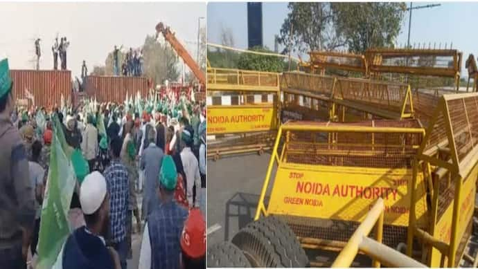 noida delhi border farmers protest