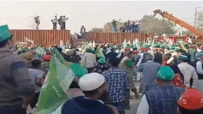 noida delhi border farmers protest