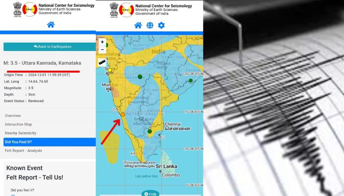 Earthquake fears in Uttara Kannada district Scientists visit Western Ghats sat