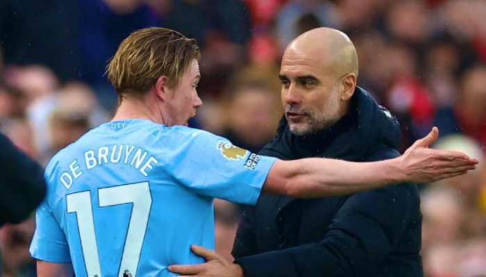 football Is everything okay between Pep Guardiola and De Bruyne? Midfielder's limited playing time sparks speculations dmn