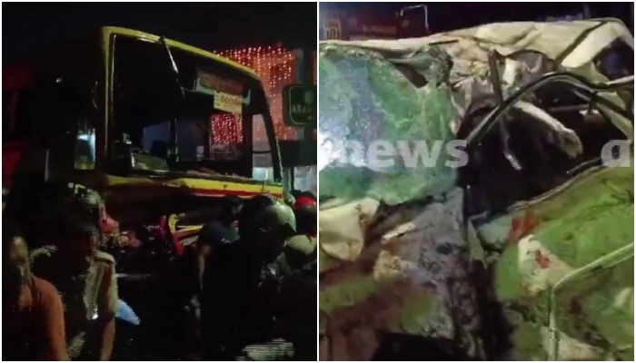 car and KSRTC bus Accident Four medical students died and 3 injured