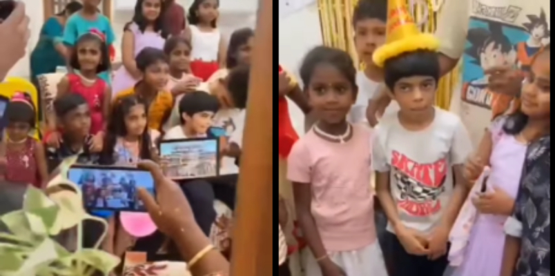 Minister V Shivankutty shared the reels of the third grade s birthday celebration on Facebook 