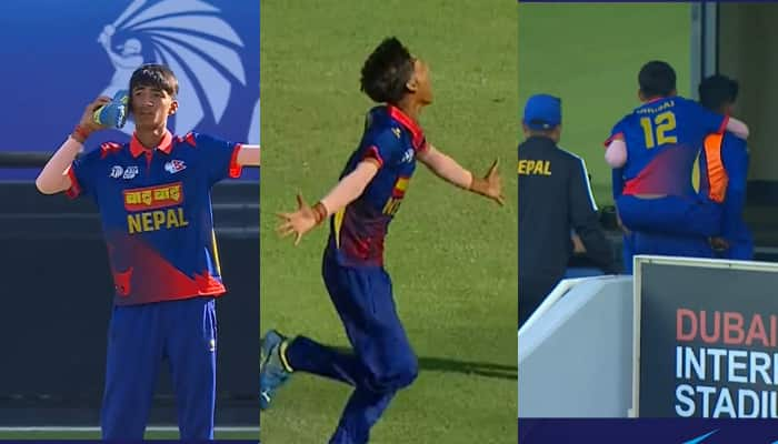 U19 Asia Cup 2024: Nepal Bowler Yuvraj Khatri Suffers Freak Injury During Wicket Celebration