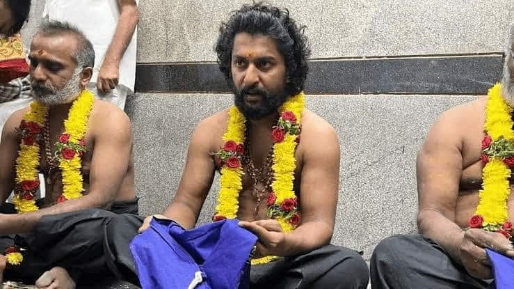 hero nani spots in sabarimala exclusive photos ksr 