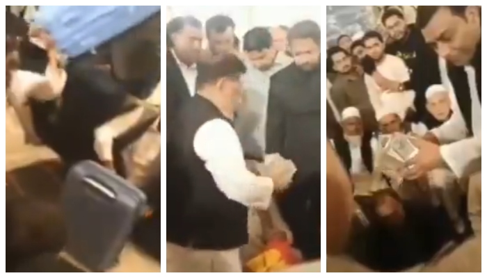 Video of crores of rupees being handed over to the groom's family at the wedding venue goes viral 