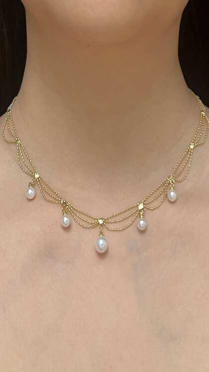 Three-Layer Chain with Pearls