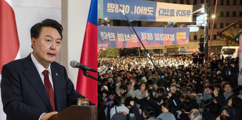 South Korea president backs down from martial law order after mass opposition and MPs vote to block it