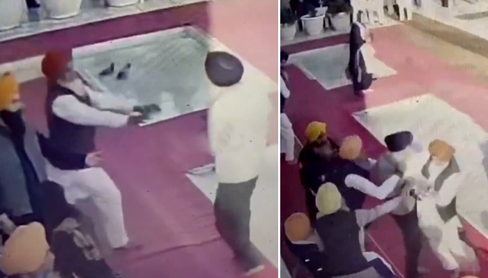 Sukhbir Singh Badal assassination bid: CCTV captures moment Narain Singh fired shots at Golden Temple (WATCH) snt