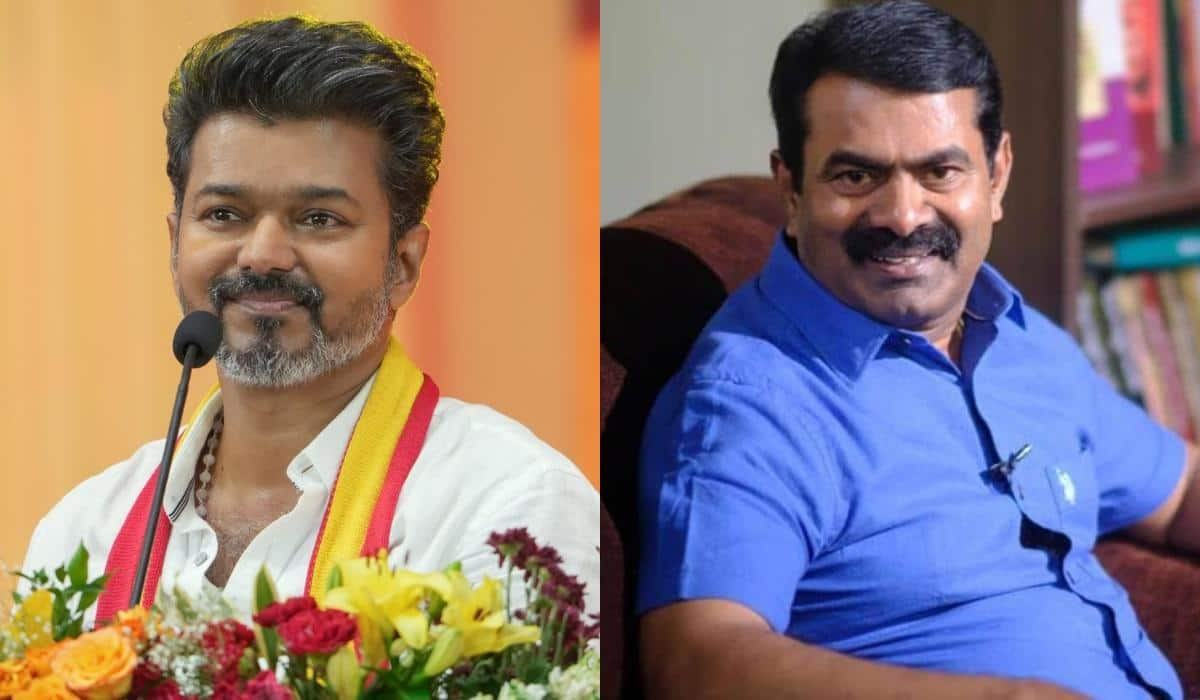 Naam Tamilar Party's Seeman praised tvk leader Vijay