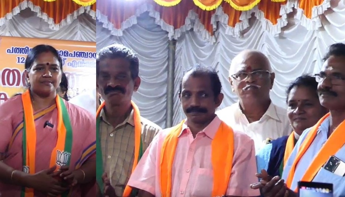 Five CPM workers joined BJP in Kayamkulam