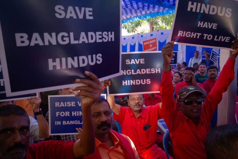 Protests held across India over atrocities on Bangladeshi Hindus, call for ISKCON monk's release grows (WATCH)
