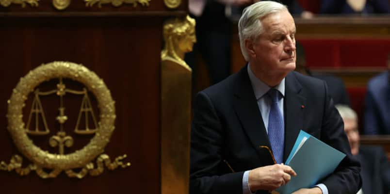 French government collapsed Prime Minister Michel Barnier  ousted in  no confidence vote