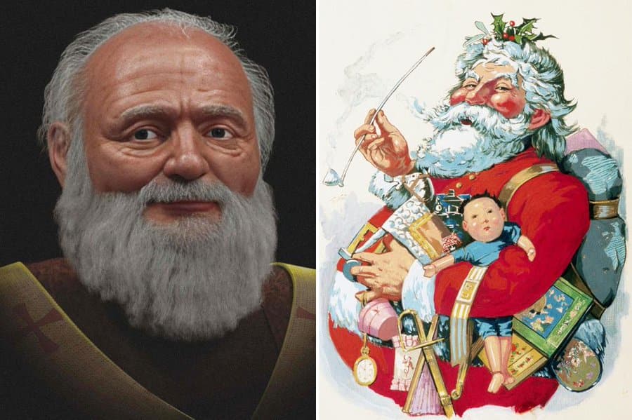 For the first time in 1,700 years, real face of beloved Santa Claus REVEALED - just in time for Christmas shk