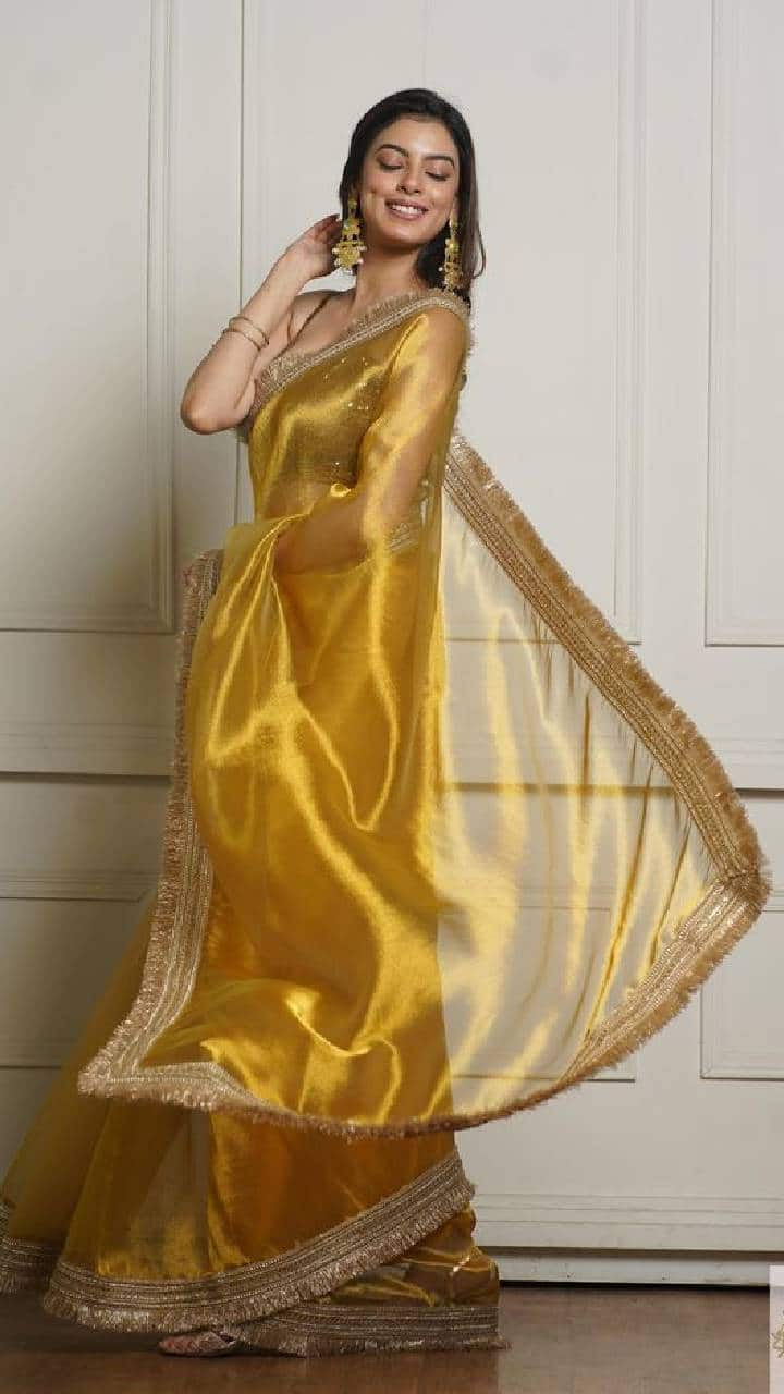 Golden Yellow Sarees: Perfect choice for your haldi ceremony look NTI