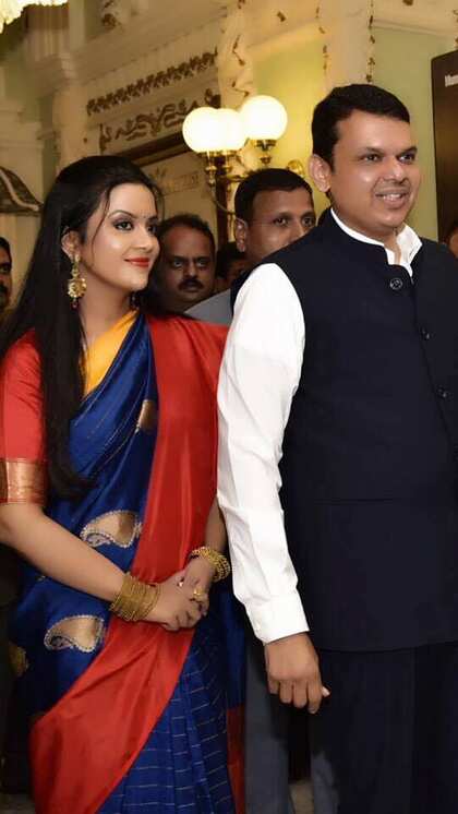 Amruta's Presence at Political Events