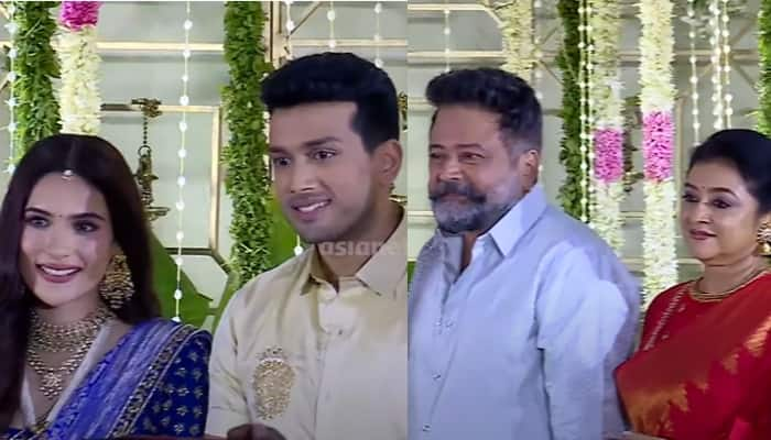 actor kalidas jayaram and tarini kalingarayar pre wedding event, wedding happened december 8th   