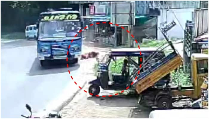 Woman injured in private bus accident at kallara maruthankara junction