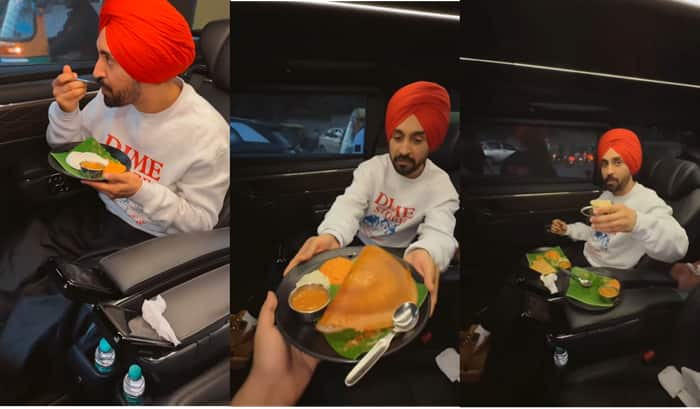 Diljit Dosanjh tastes Bengaluru Rameshwaram cafe food ahead of dil luminati concert ckm