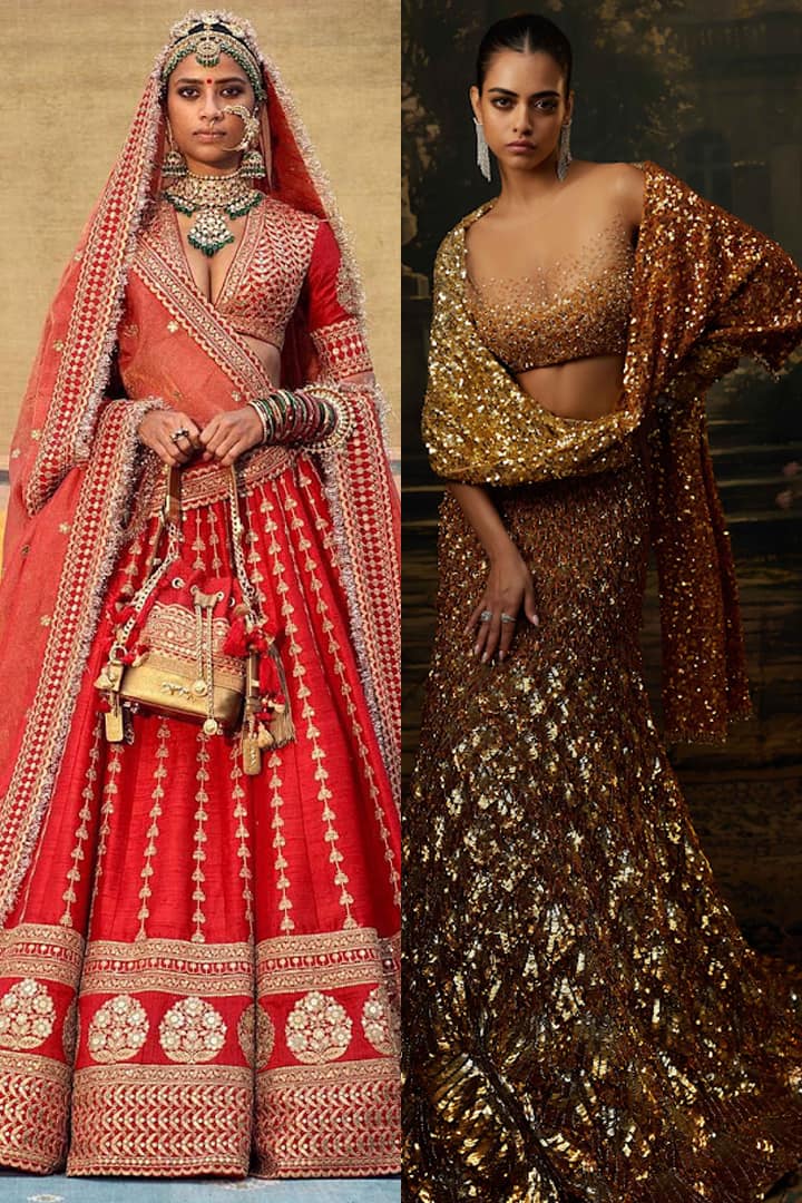 Sabyasachi vs Manish Malhotra: Key differences in lehenga design & color NTI