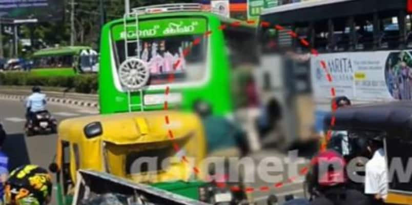 kerala bank employee died after private bus rams ksrtc bus in east fort