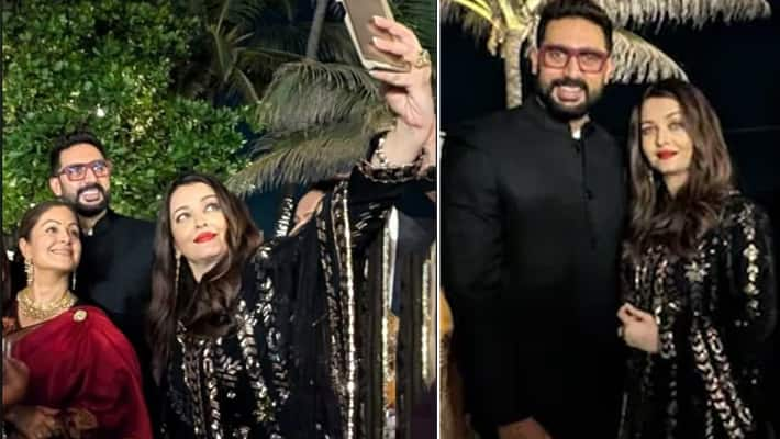 Aishwarya Rai and Abhishek Bachchan Dismiss Divorce Rumors with Joint Appearance at Reception ksr 