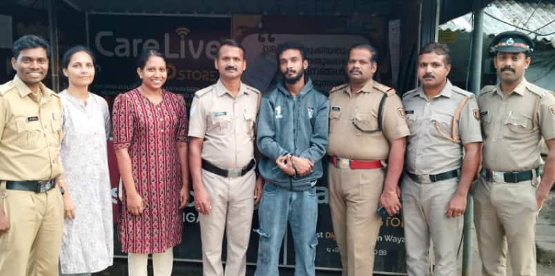 thiruvananthapuram native youth arrested with methamphetamine drug from muthanga check post