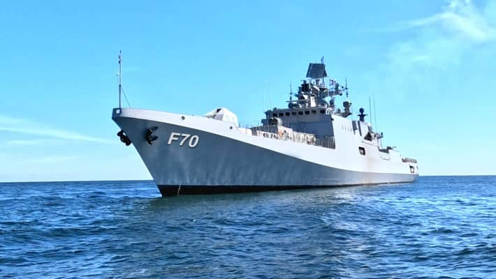 Indian Navy commissions stealth guided missile frigate INS Tushil in Russia dmn