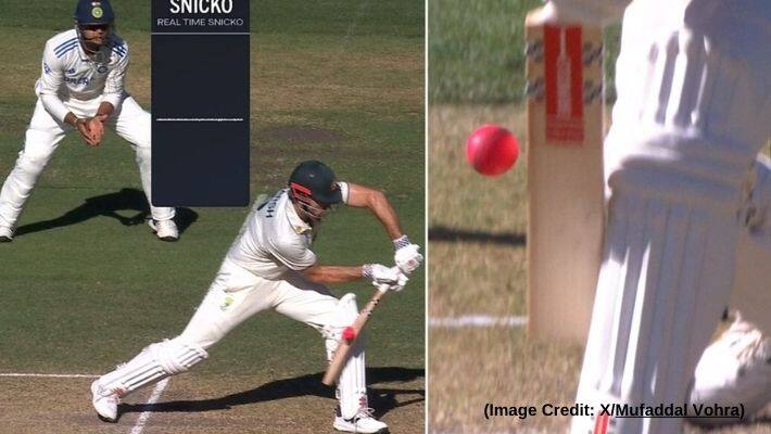 border gavaskar trophy 2024 controversy trends on social media after 3rd umpire richard kettleborough drs decision Adelaide test 