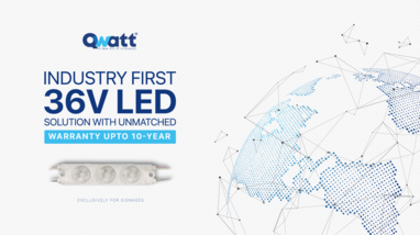 Qwatt Technologies Unveils 36V LED Module with 10 year warranty Qwatt Technologies Unveils 36V LED Module with 10 year warranty