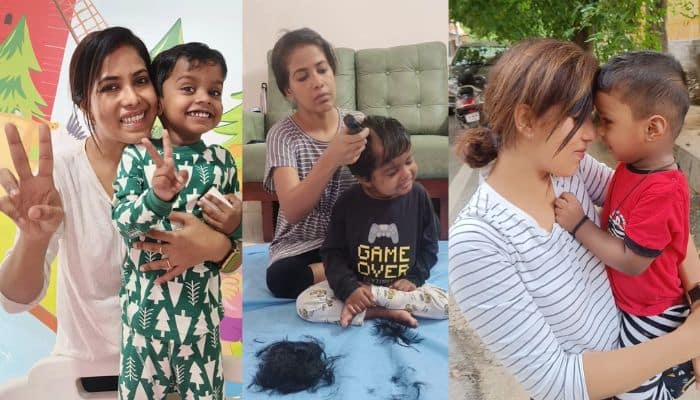 KGF Actress Shaambhawi shares son dushyanth Chemotherapy treatment video mrq