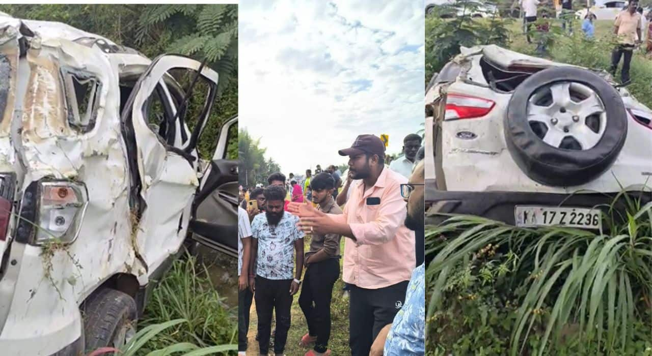 Two engineering students die in car overturn in Hassan san