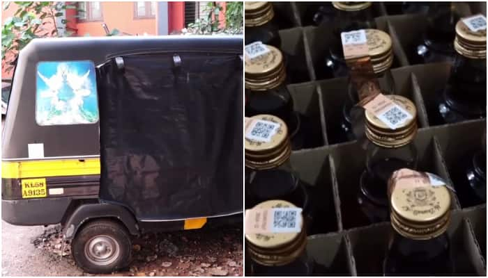 man was arrested for foreign liquor from Mahi in an auto rickshaw