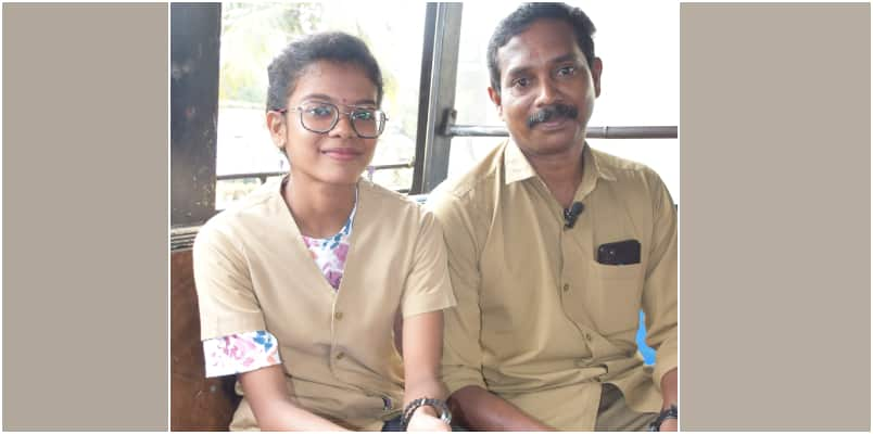 Anantha Lakshmi MCom Student Loves Buses From Childhood Now Conductor At Bus Driven By Father In Thrissur 