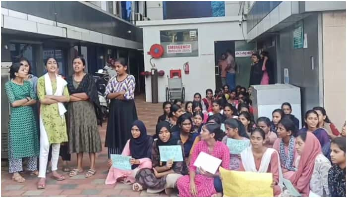 Kanjangad Mansoor Hospital nursing student attempted suicide students Protest against warden 