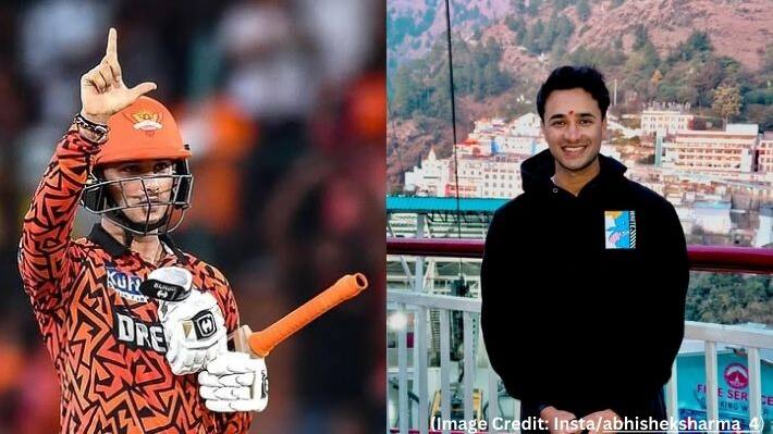 srh batsman abhishek sharma visited maa vaishno devi temple with sister post in instagram account
