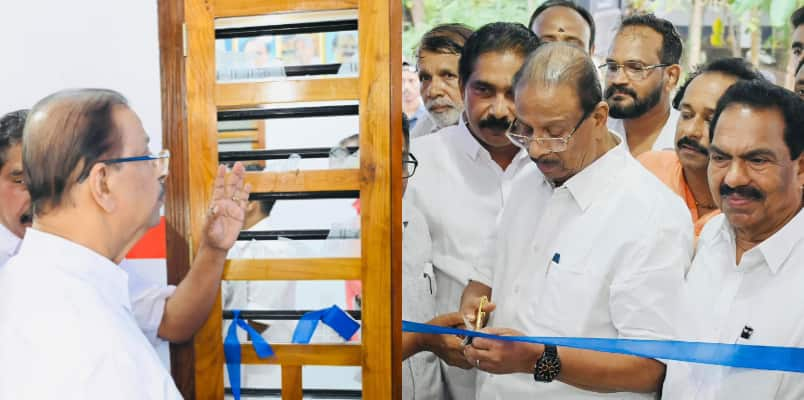 K Sudhakaran inaugurated the Congress office that attacked Pinarayi