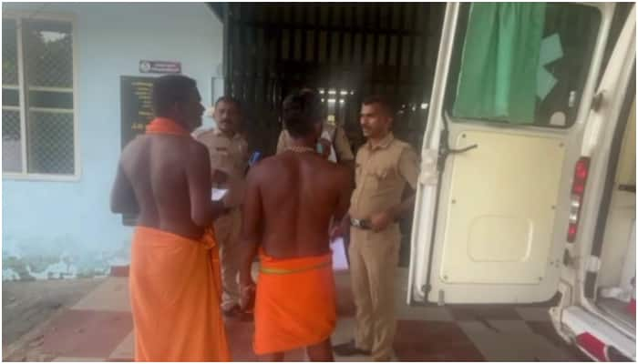 The vehicle lost control and hit in to Sabarimala pilgrims who were eating on the roadside at pathanamthitta 