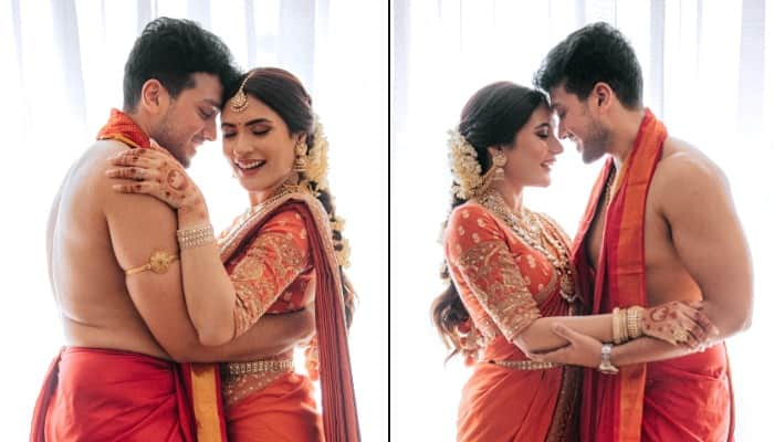 Kalidas Jayaram and Tarini Kalingarayar's stunning wedding photos go viral on social media anr