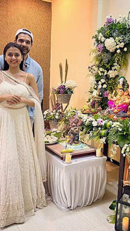 Karan has a dedicated temple area in his home.