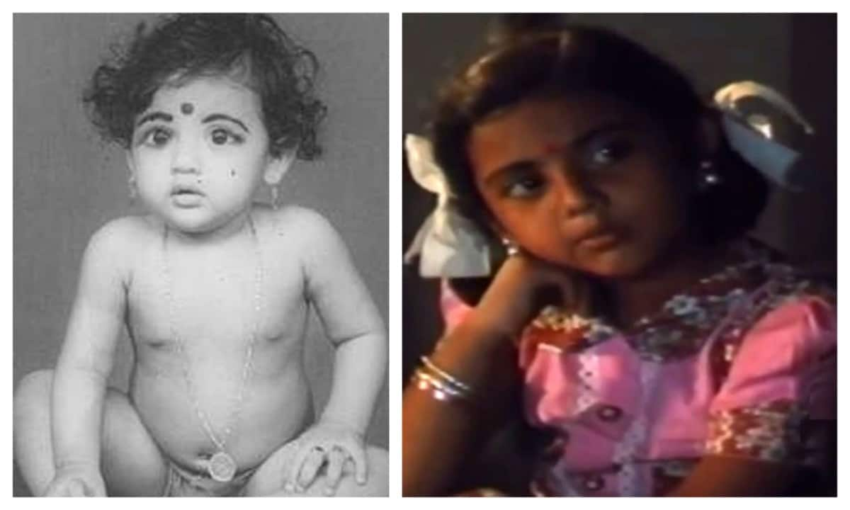 Actress Meena Sagar Rare Childhood photos mma