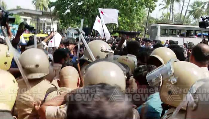 Nursing student attempt suicide is in critical condition clash in SFI march to hospital