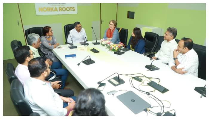 Norka roots ceo discussed job opportunities for keralites in European union with giez representatives 