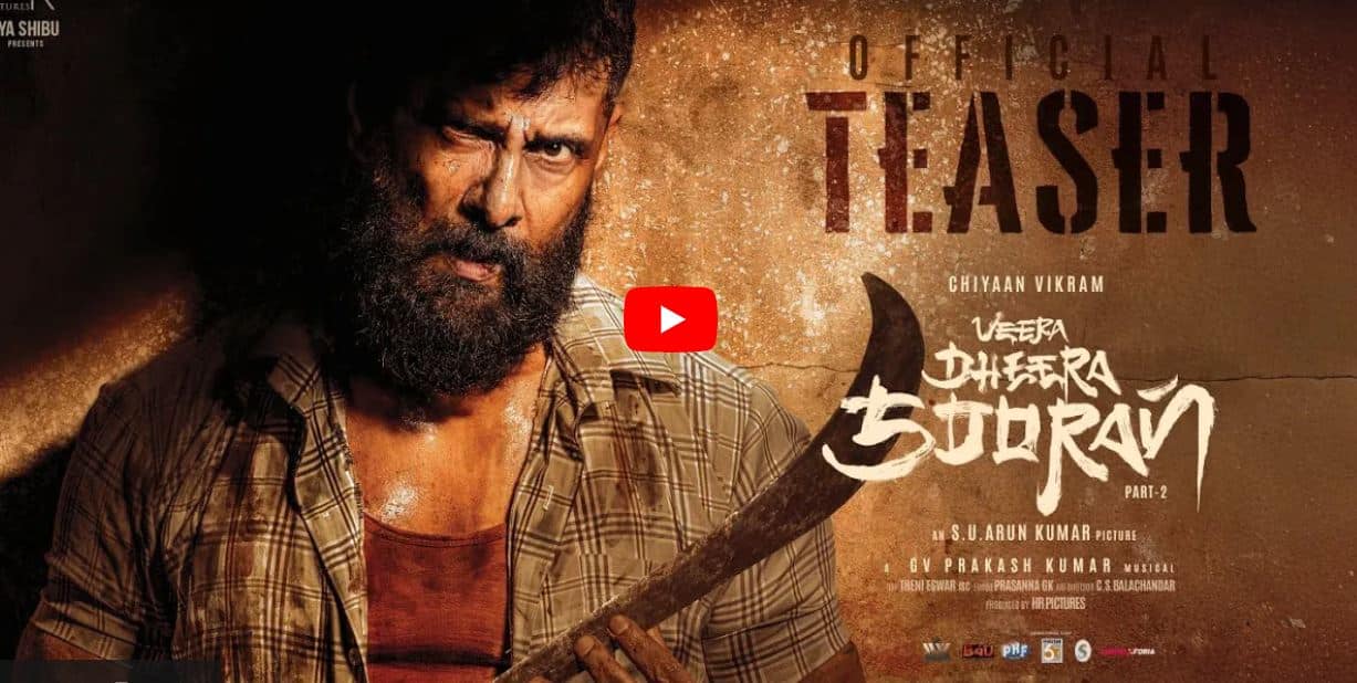 Vikram Starring Veera Dheera Sooran Teaser out mma