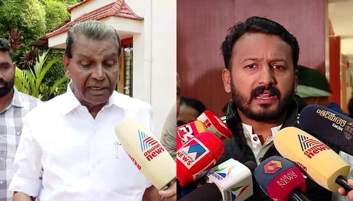 Rahul Mamkootathil and Thiruvanchoor Radhakrishnan on Chandy Oommen complaint of negligence in party