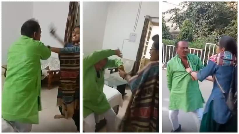 MP: PWD engineer thrashed with slippers for allegedly molesting woman on pretext of offering job (WATCH)