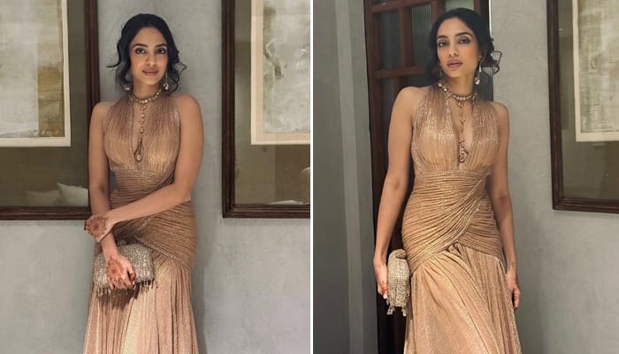 Sobhita Dhulipala stuns in Tarun Tahiliani gown at post-wedding cocktail party gow