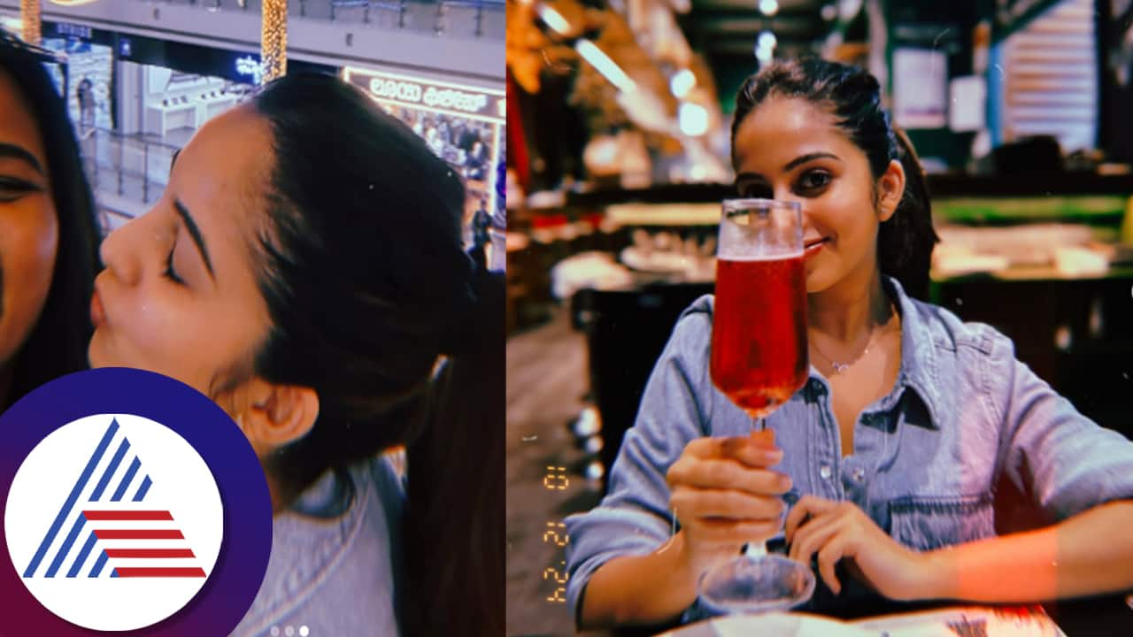 Nivedita Gowda in Christmas mood sharing drinks photo along with her friend suc