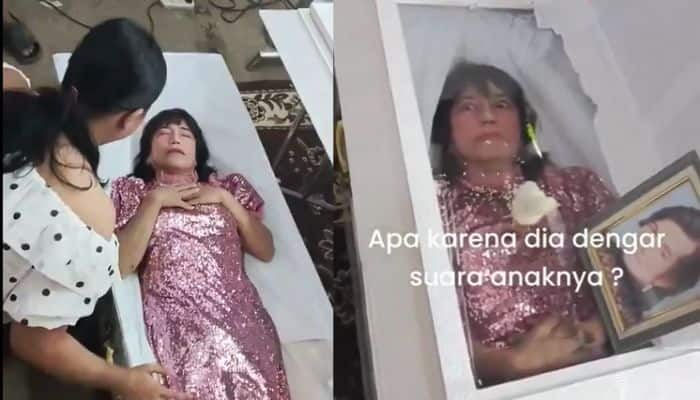 Dead Woman Opens Eyes in Coffin Viral Video Shocking Incident sat