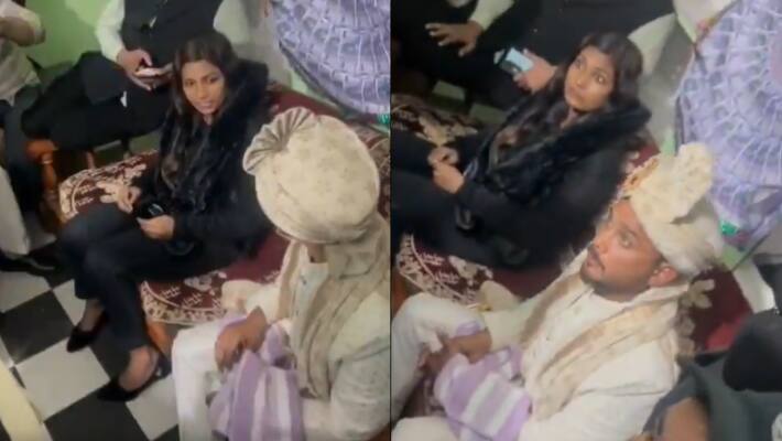Girlfriend who arrived from Kerala for the wedding ceremony stopped the groom